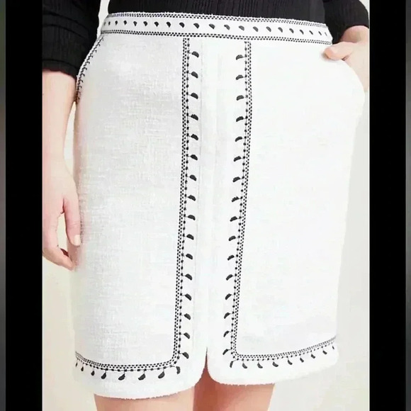 Anthropologie Dolan Tilley Textured Mini Skirt PM - Picture 1 of 8